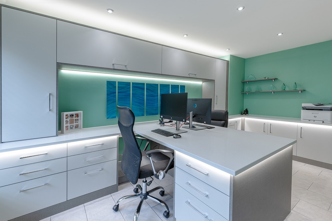 Light Grey & Linen Home Office