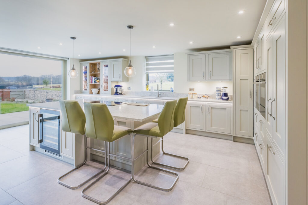 Elegant English Grey In-frame Kitchen in Verwood